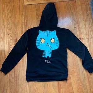 Women’s black Valentino hoodie